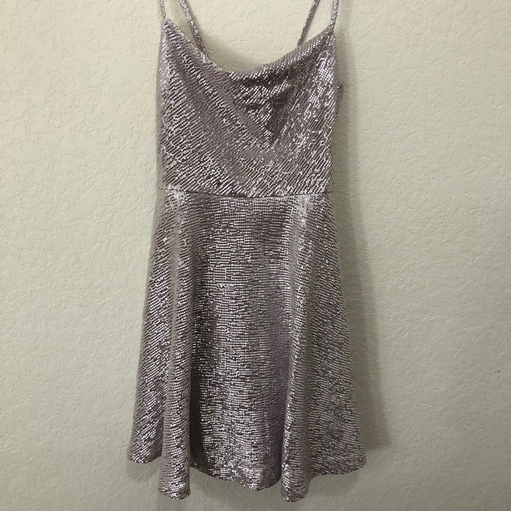 Metallic Mini Dress